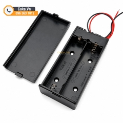 Đế 2 Pin 18650 Có Nắp Và Công Tắc