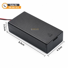 Đế 2 Pin 18650 Có Nắp Và Công Tắc