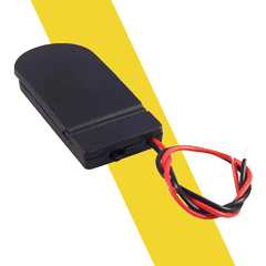 Hộp đế 2 pin CR2032 6V có nắp và công tắc