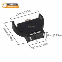 Đế pin CR2032 BS-5 dạng đứng 3 chân cắm PCB
