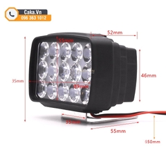 Đèn LED 12V - 84V 15W Siêu Sáng Gắn Xe Máy, Xe Điện, Xe Ba Gác
