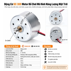 Động Cơ DC 300 Motor Đồ Chơi Mô Hình Năng Lượng Mặt Trời