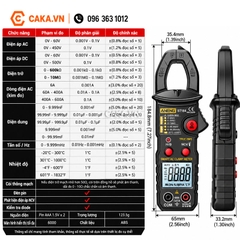 Ampe Kìm Kỹ Thuật Số ANENG ST184 600A True RMS