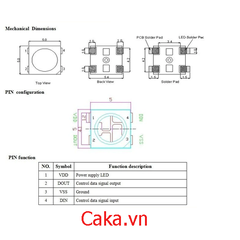 Chip LED RGB WS2812B 5050