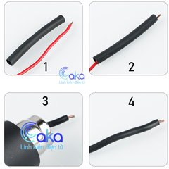 Ống gen nhiệt bảo vệ đầu cáp sạc điện thoại IPHONE