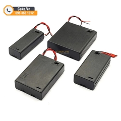 Hộp Đế Pin AAA 2/3/4 Viên Có Dây Và Công Tắc