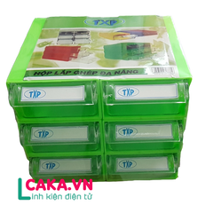 Hộp đựng linh kiện điện tử 6 ngăn hộp tủ đựng linh kiện