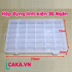 Hộp đựng linh kiện điện tử 10/15/24/36 ngăn tháo rời