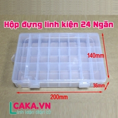 Hộp đựng linh kiện điện tử 10/15/24/36 ngăn tháo rời