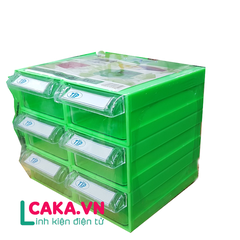 Hộp đựng linh kiện điện tử 6 ngăn hộp tủ đựng linh kiện