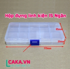 Hộp đựng linh kiện điện tử 15 ngăn