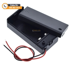 Hộp Đựng Pin 9V Có Nắp, Công Tắc ON/OFF Và Dây Dẫn