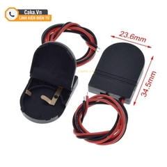 Hộp pin CR2032 1 cell có dây và công tắc nắp gập