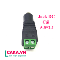 Jack nối nguồn DC Cái 5.5x2.1mm ra domino