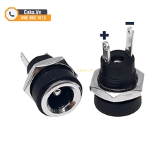 Jack DC nguồn cái DC022B 5.5x2.1mm có khóa ốc – Loại hàn dây