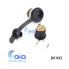 Jack nguồn DC-022 Cái có ren ốc cao su chống nước