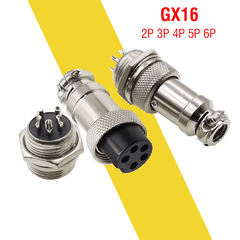 Jack nối Đực Cái GX16 Đầu nối ổ cắm kim loại 2/3/4/5/6P chuyên dụng