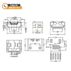Jack Cái Micro USB 5PIN (5 Cái)