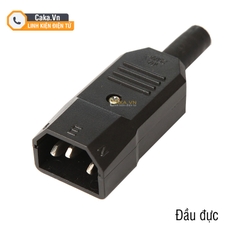 Jack nguồn đực cái AC 250V 10A đầu nối nguồn điện 3 chân