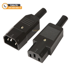 Jack nguồn đực cái AC 250V 10A đầu nối nguồn điện 3 chân