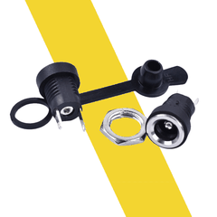 Jack sạc DC-022B chuẩn 5.5mm x 2.1mm - Jack DC Có cao su chống nước