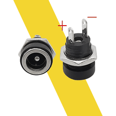Jack sạc DC-022B chuẩn 5.5mm x 2.1mm - Jack DC Có cao su chống nước