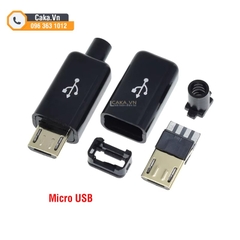 Đầu Jack cắm Micro usb đực kèm vỏ
