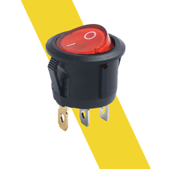 Công tắc bập bênh KCD1-105 6A 250V tròn có đèn