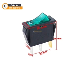 Công Tắc Bập Bênh KCD3-101 16A 250V – 3 Chân, Loại Lớn, Có Đèn