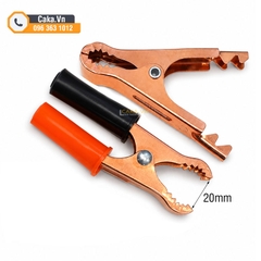 Kẹp Bình Ắc Quy 50A Mạ Đồng Đỏ Đen - Kẹp Cá Sấu 80mm