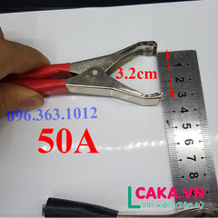 Kẹp bình Ắc Quy 50A 100mm không răng (1 Cặp)