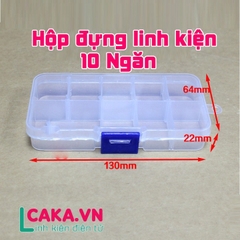 Hộp Đựng Linh Kiện Điện Tử 10 Ngăn
