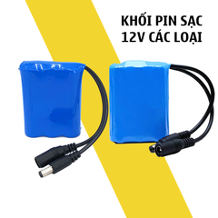 Khối Pin 12V 2400mAH 4000mAh Khối pin sạc 12V