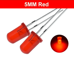 Led 5mm phủ màu 2 chân xuyên lỗ (10C)