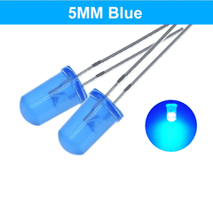 Led 5mm phủ màu 2 chân xuyên lỗ (10C)