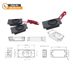 Loa Hộp 3070 BOX 4R/8Ω 3W - Loa Quảng Cáo, Loa Máy POS, Loa Thiết Bị Tích Hợp