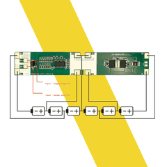 Mạch 6S 24V 6A-12A sạc và bảo vệ pin Li-ion 3.7V đầy tự ngắt
