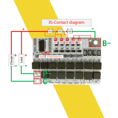 Mạch bảo vệ pin 3S 100A sạc cân bằng và bảo vệ pin Li-ion 3.7V