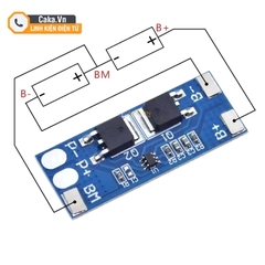 Mạch bảo vệ pin lithium 2S 8.4V 18650 8A chống quá sạc quá xả (BMS 7.4V)