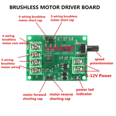 Mạch điều khiển động cơ không chổi than 5-12V Brushless