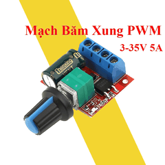 Mạch dimmer điều tốc động cơ mini PWM 5A 5v đến 35v 90w