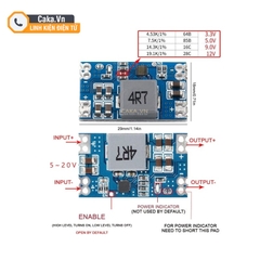 Mạch Giảm Áp DC-DC Mini560 5A Điện Áp 3.3V / 5V / 9V / 12V Hiệu Suất Cao