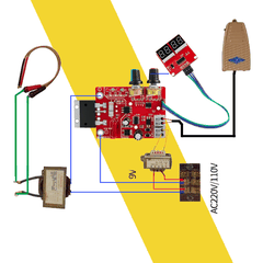 Mạch timer máy hàn cell pin 100A NY-D01 Điều Chỉnh Dòng Và Áp hiển thị thông số