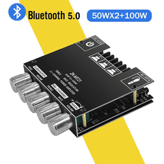 Mạch Khuếch Đại Âm Thanh Kỹ Thuật Số 2.1 Kênh ZK-MT21 2x50w 100w BT5.0