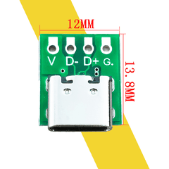 Mạch Ra Chân USB Type-C 3.1 Cái Sang 4 chân hàn dây