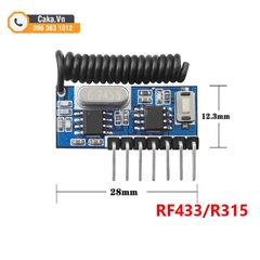 RX480E Module Thu Sóng RF 315MHz/433MHz