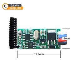 Mạch Thu RF 433MHz Điều Khiển Tắt Mở Led Mini 3.6V-24VDC