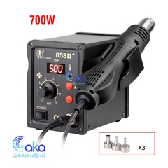 Máy khò nhiệt 858D+ 220V 700W Sửa chữa linh kiện điện tử