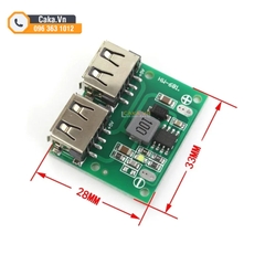 Module hạ áp DC-DC 9V 12V 24V xuống 5V - 2 cổng USB 3A