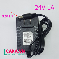 Nguồn Adapter 24V 1A Jack cắm 5.5x2.1mm